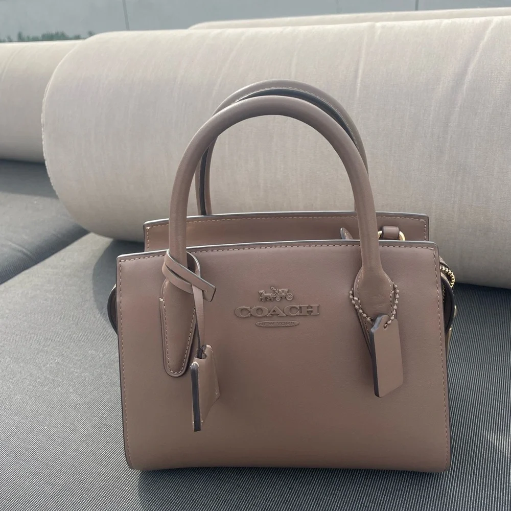 COACH Andrea Carryall Leather Bag - Picture 2 of 14